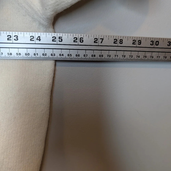 Shein Cream White Soft Knit Button Front V Neck Cardigan Plus Size 2XL Women - Picture 5 of 9